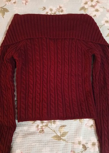 Bordo hırka - Görsel 2