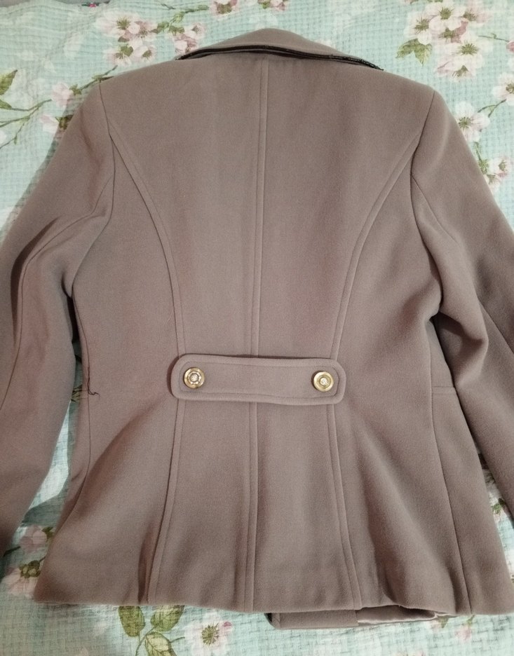 Düğmeli Kahverengi Midi Kadın kaban vintage - Görsel 3