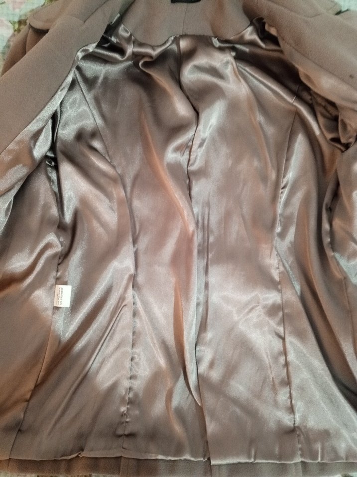 Düğmeli Kahverengi Midi Kadın kaban vintage - Görsel 5