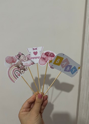 Pembe Pastel Bebek Parti Kürdanları - Görsel 3