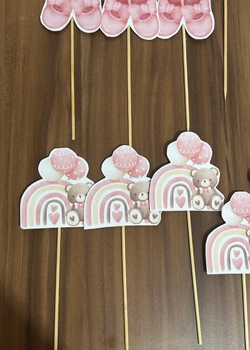 Pembe Pastel Bebek Parti Kürdanları - Görsel 4