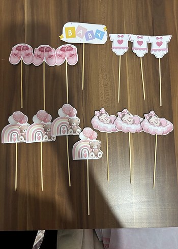Pembe Pastel Bebek Parti Kürdanları - Görsel 2