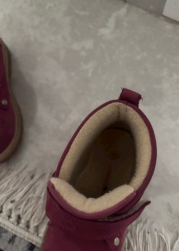 Bordo Süet Kız Botları Velcro - Görsel 7