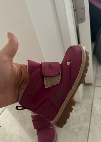 Bordo Süet Kız Botları Velcro - Görsel 2