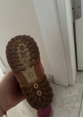 Bordo Süet Kız Botları Velcro - Görsel 4