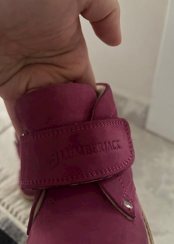 Bordo Süet Kız Botları Velcro - Görsel 6