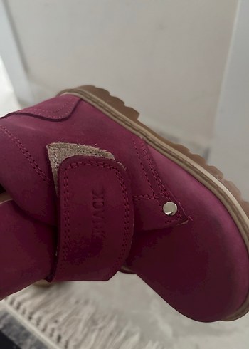 Bordo Süet Kız Botları Velcro - Görsel 5