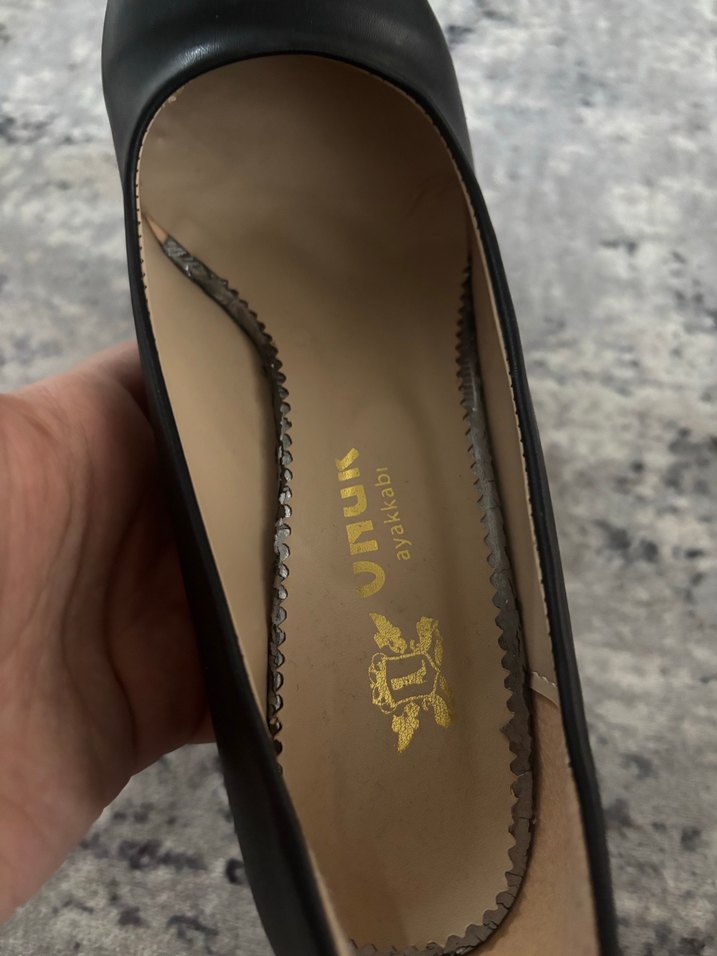 Siyah Yılan Desenli Bağcıklı Stiletto - Görsel 4