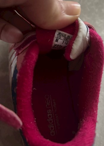 Kız Çocuk Pembe Adidas Cırtlı Spor Ayakkabı - Görsel 6