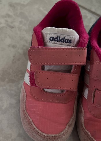 Kız Çocuk Pembe Adidas Cırtlı Spor Ayakkabı - Görsel 2