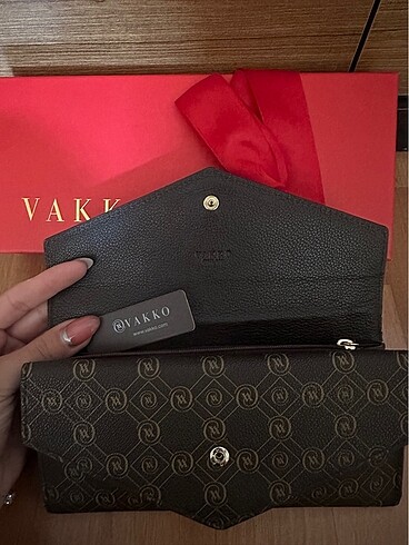 Vakko Vakko monogramlı sıfır cüzdan orjinal