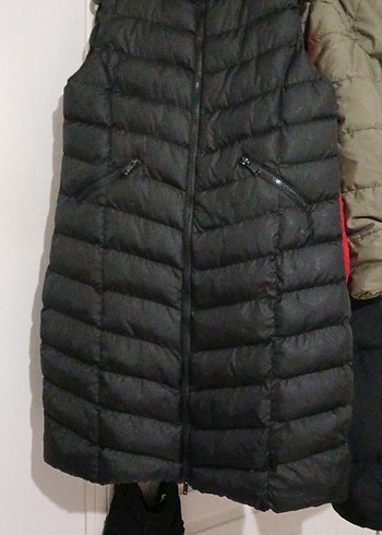 uzun kadın şişme yelek - Görsel 2