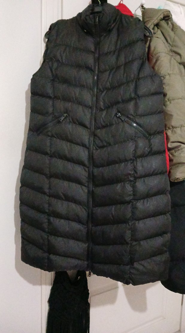 uzun kadın şişme yelek - Görsel 2