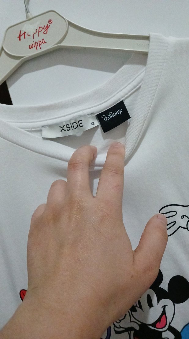 Beyaz Mickey ve Arkadaşları Baskılı Hamile Tişörtü - Görsel 2