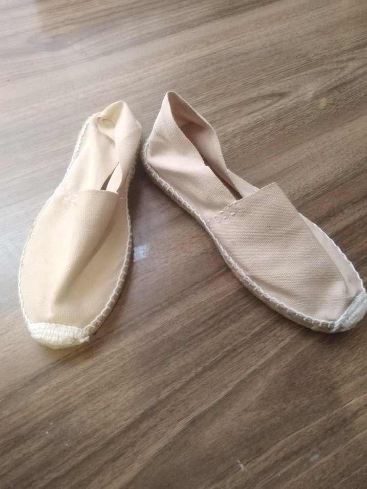 Bej Keten Kadın Dolgu Topuk Espadril - Görsel 2