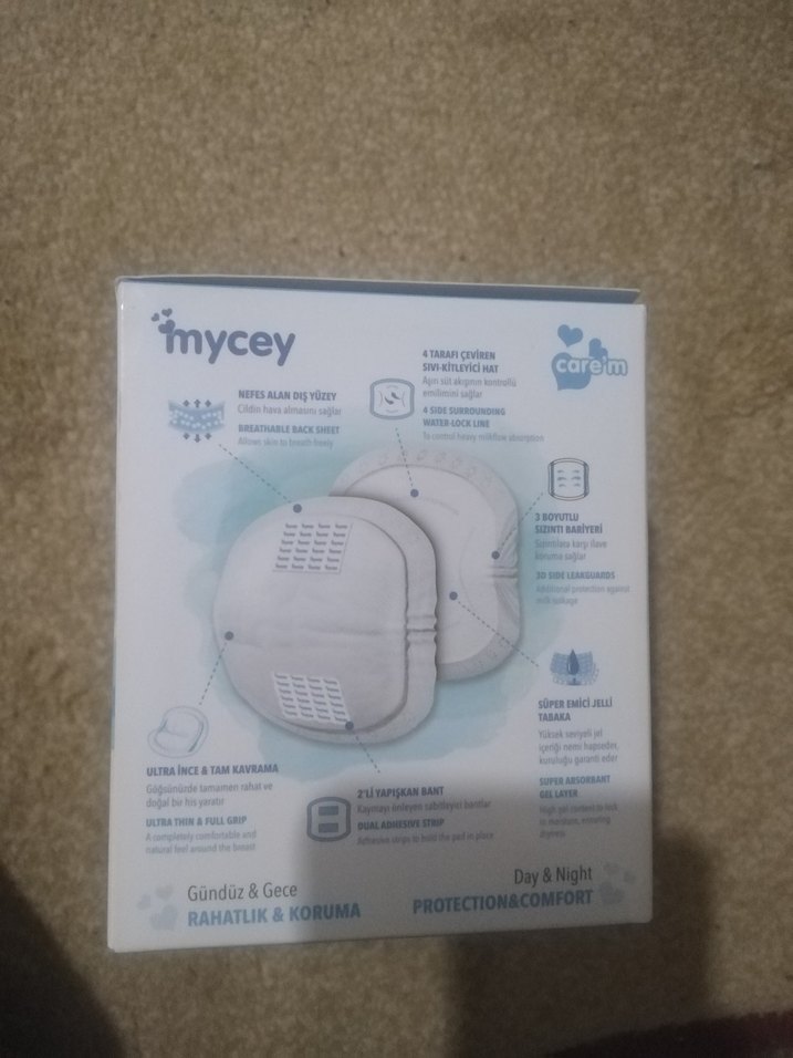 Mycey Tam Kavrama Göğüs Pedleri 15 adet vardır - Görsel 2