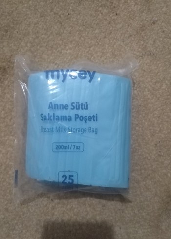 Mavi Saklama Poşeti - Süt Saklama Torbası - Görsel 2