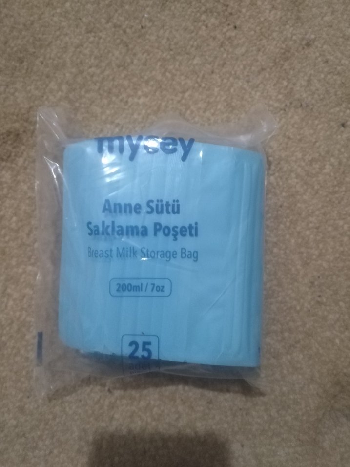 Mavi Saklama Poşeti - Süt Saklama Torbası - Görsel 2