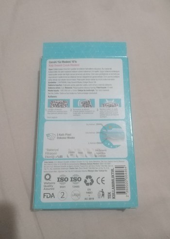 Oritar Desenli Cerrahi Yüz Maskesi 10'lu - Görsel 2