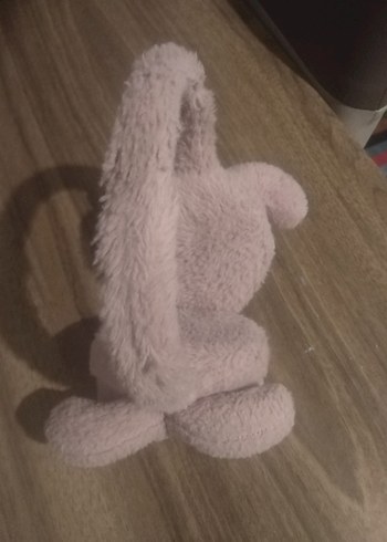 Nakışlı Peluş Pembe Kulaklık - Görsel 2