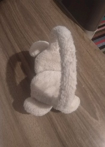 Gri Beyaz Peluş Oyuncak Kulaklık - Görsel 2