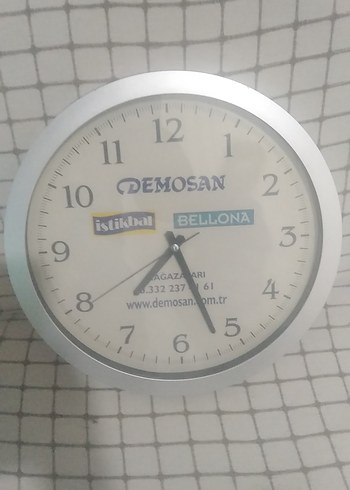Gri Duvar Saati Bellona Marka - Görsel 3