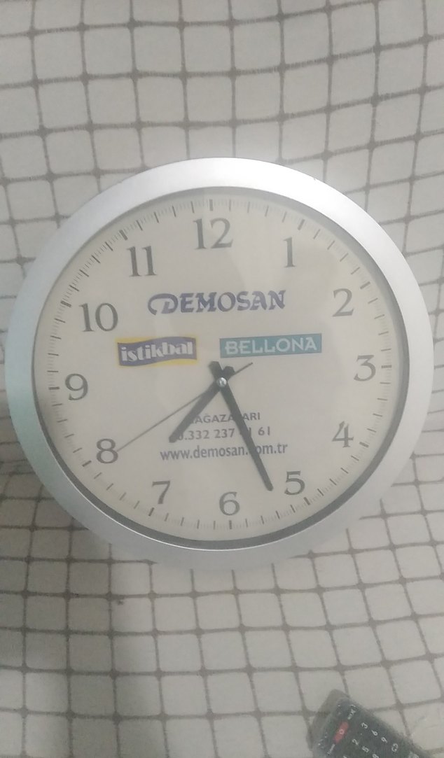 Gri Duvar Saati Bellona Marka - Görsel 3
