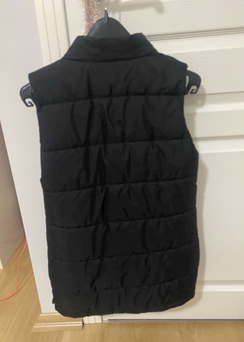 Düğmeli Siyah Kadın Sokak Stili Yelek - Görsel 2