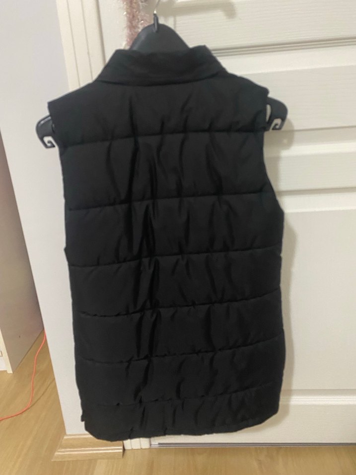 Düğmeli Siyah Kadın Sokak Stili Yelek - Görsel 2