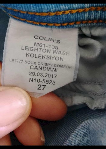 27 Beden Düğmeli Gri Kadın Kot Pantolon