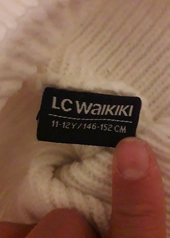 LC Waikiki Beyaz Boğazlı çocuk 11-12 yaş Triko