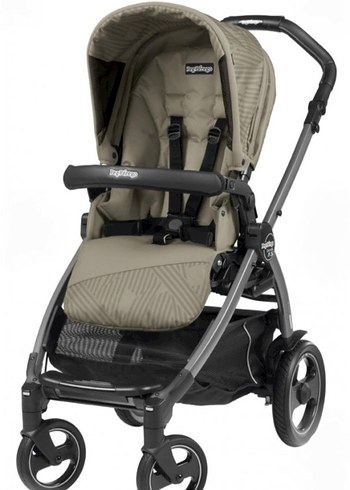 Bej ve Gri Bebek Arabası ve Puset - Görsel 2