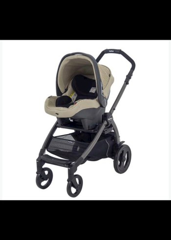 Bej ve Gri Bebek Arabası ve Puset - Görsel 4