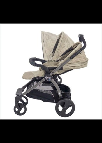 Bej ve Gri Bebek Arabası ve Puset - Görsel 3