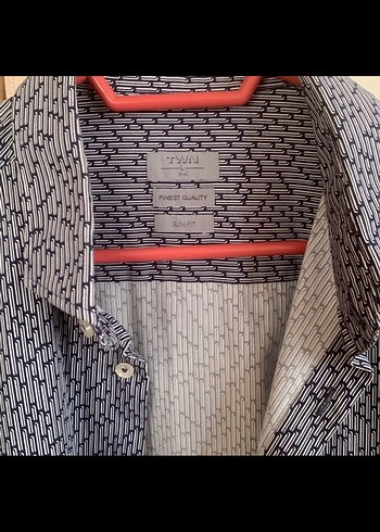 Ds Damat Gri Desenli Pamuklu Erkek Gömlek - Görsel 2