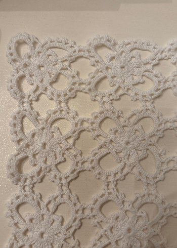 Beyaz El Yapımı Dantel 3 adet - Görsel 2