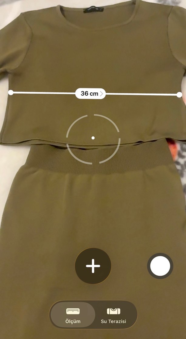 Kadın Haki İnce Uzun Kollu Triko ve etek takım - Görsel 4