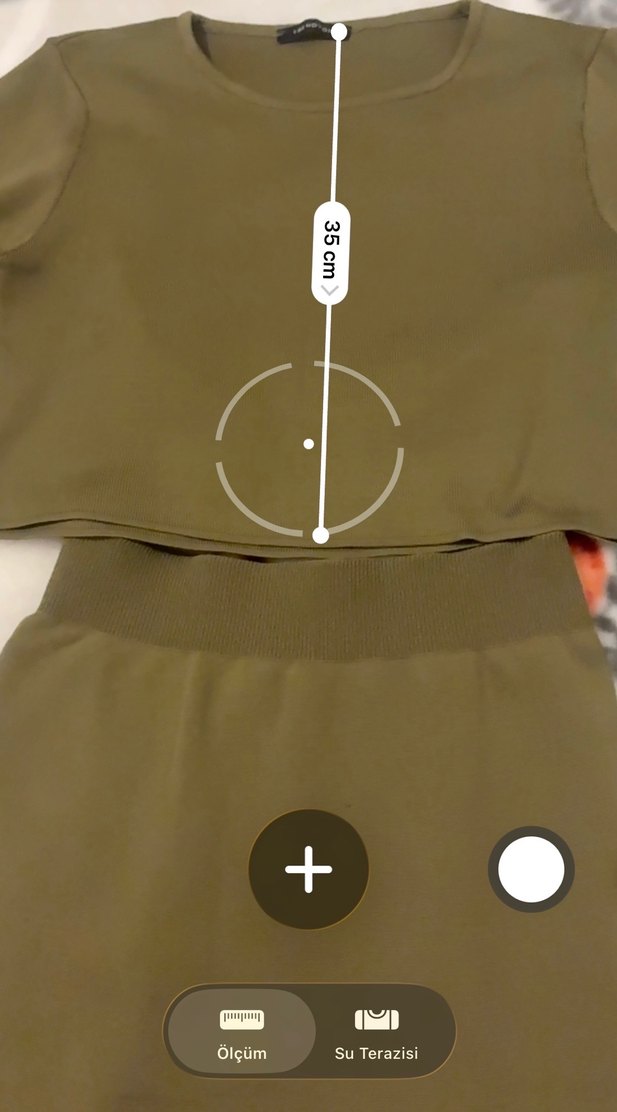 Kadın Haki İnce Uzun Kollu Triko ve etek takım - Görsel 5