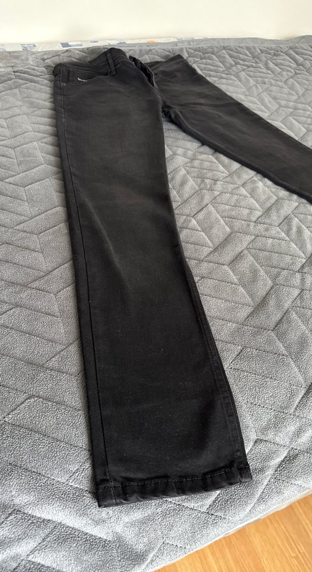 Diesel DNA Gri Regular Fit Denim Erkek Siyah Kot Pantolon - Görsel 5