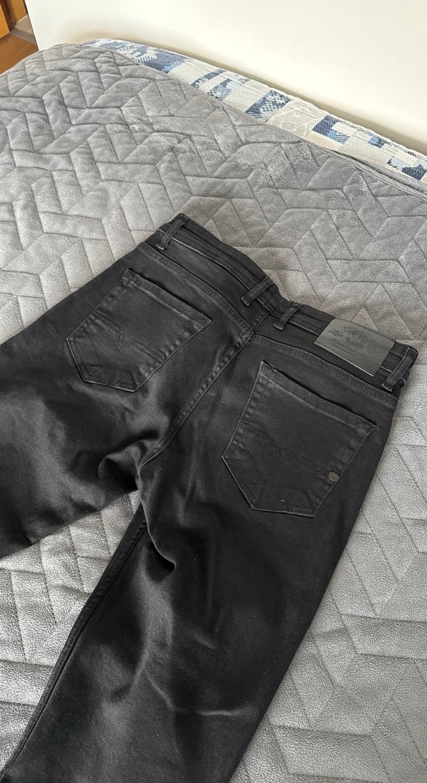 Diesel DNA Gri Regular Fit Denim Erkek Siyah Kot Pantolon - Görsel 3