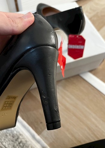 Klasik Siyah Topuklu Kadın Stiletto - Görsel 4