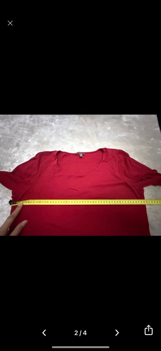 Kırmızı Uzun Kollu 42/XL - Görsel 2