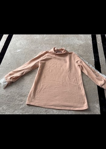 Dantel Detaylı Pembe Kız Eldiveni - Görsel 3