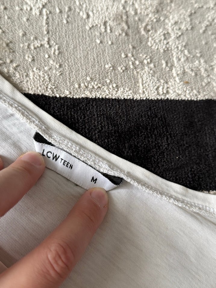 LCW Beyaz Kısa Kollu T-shirt - Görsel 3