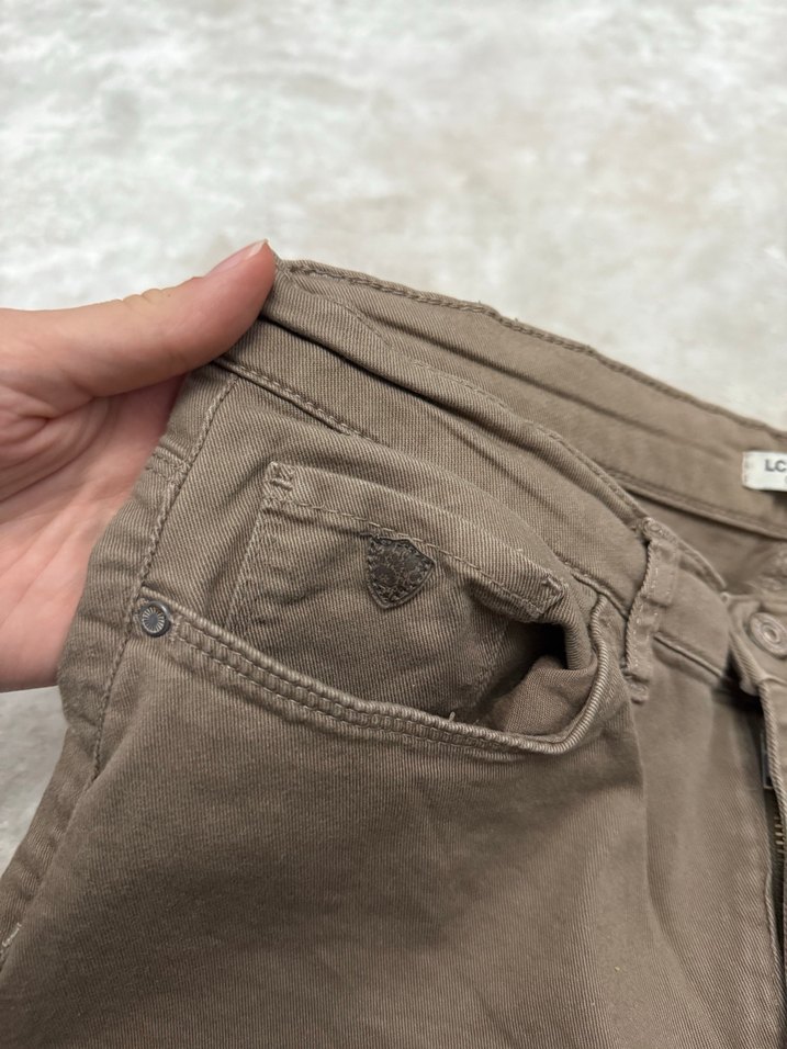 LC WAIKIKI Bej Kadın Bermuda Şort Pamuk - Görsel 3