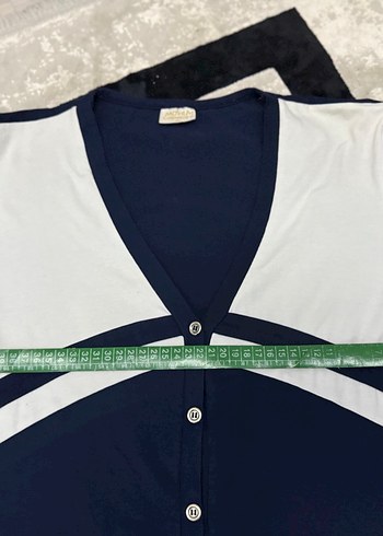 Lacivert V Yaka Emzirme Geceliği - Görsel 5