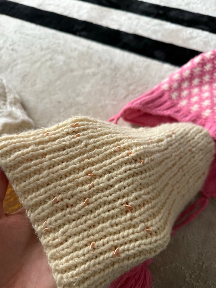 Pembe Ponponlu Örgü Çocuk Bere - Görsel 3