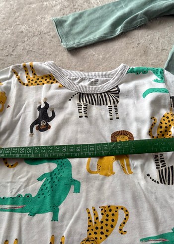 LCW Uzun Kollu Baskılı Gri Bebek Erkek Takımı - Görsel 3