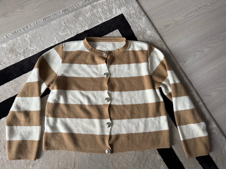 Kadın Yeşil Örgü Yün Kazak - Görsel 2