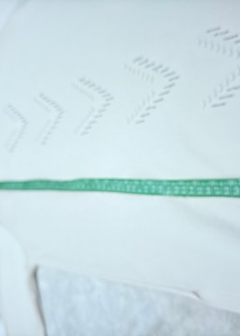 Kadın Beyaz Nakışlı Uzun Kollu Pamuklu Tişört - Görsel 4